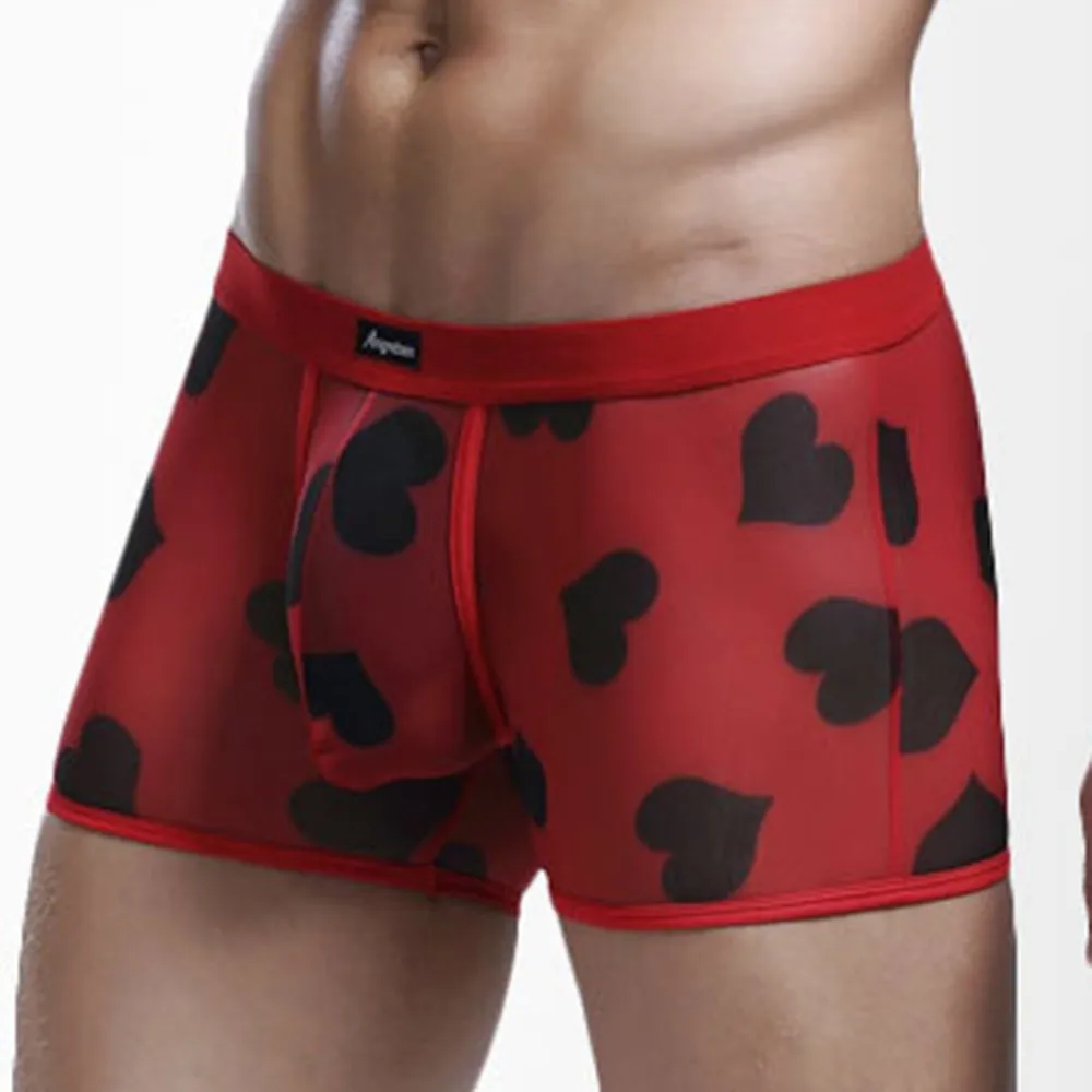 Трусы-боксеры мужские прозрачные дышащие удобные сетчатые бесшовные