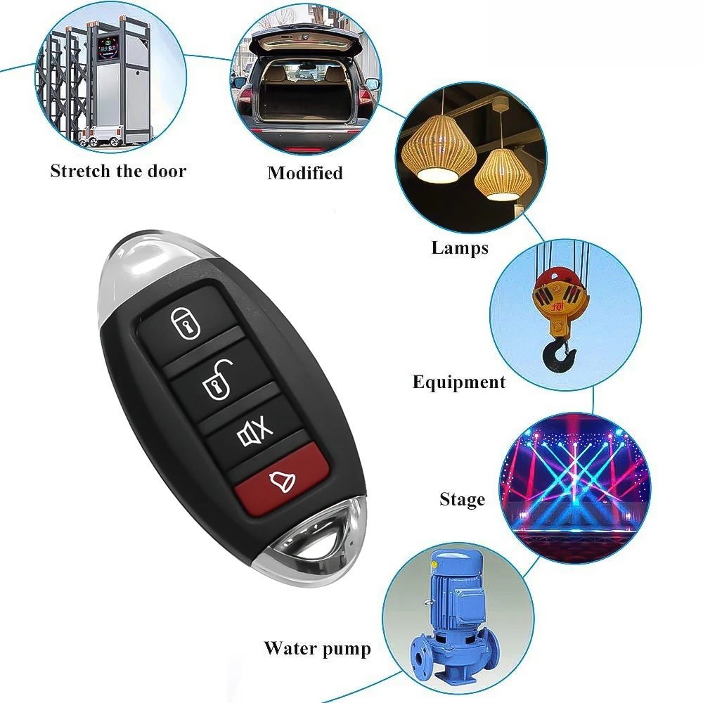 Беспроводной Радиочастотный пульт дистанционного управления 12 В постоянного