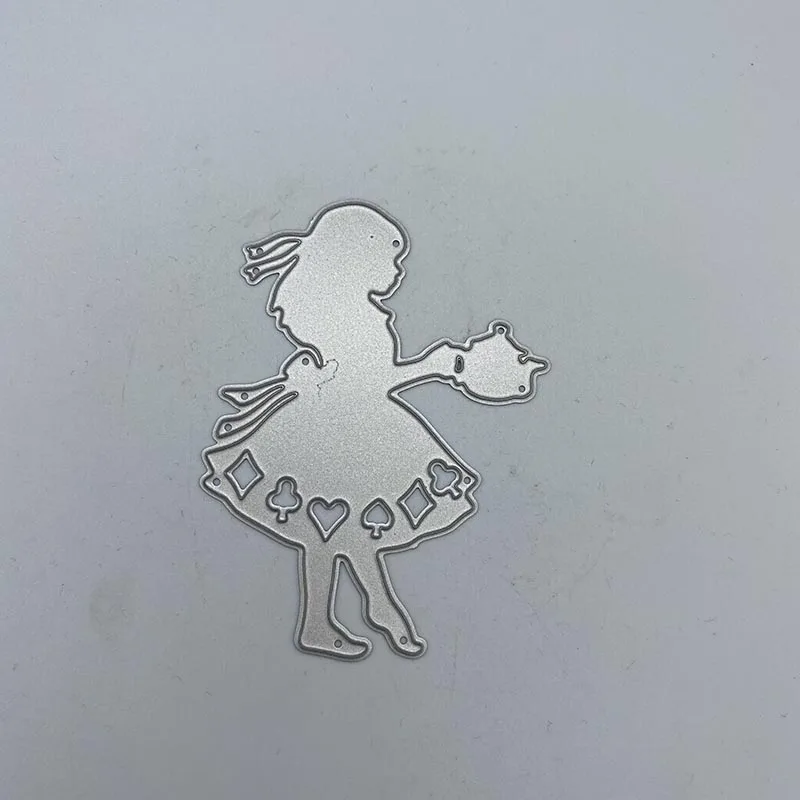 

Beauty holding cup metal cutting dies letter frame decoration Scrapbook paper craft knife mould blade punch stencils 2019