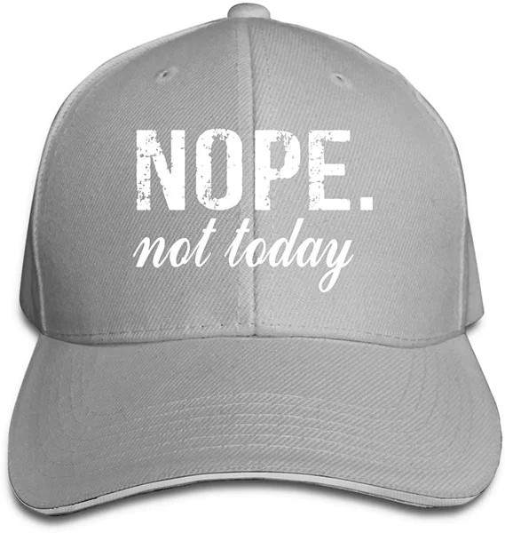

Регулируемая Кепка-сэндвич Nope, Not Today, Кепка-бейсболка, кепка, шапка