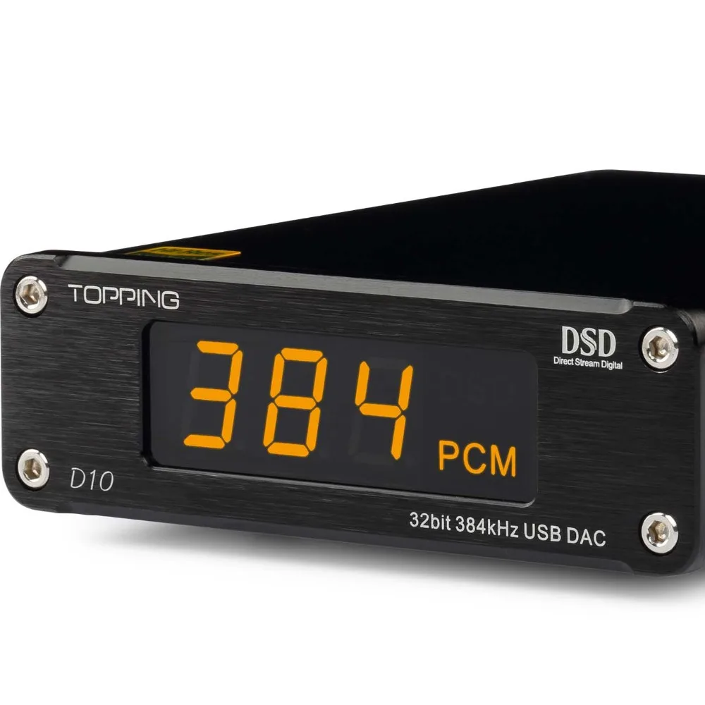 TOPPING D10 аудио усилитель цифровой USB DAC Hifi Spdif Amp ES9018KAM DSD плеер с ЦАП декодер xmos xu208