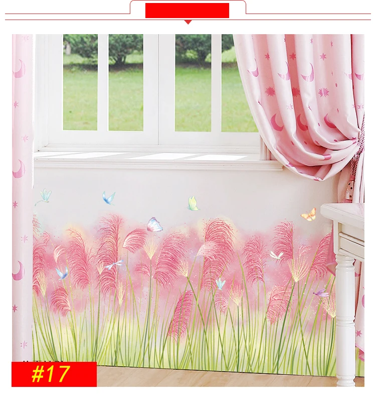 Flamingo Queen Wall Stickers Home Decor Living Room Bedroom Kids Girls Room Nursery Decoration Art Murals Baseboard Vinyl Decals