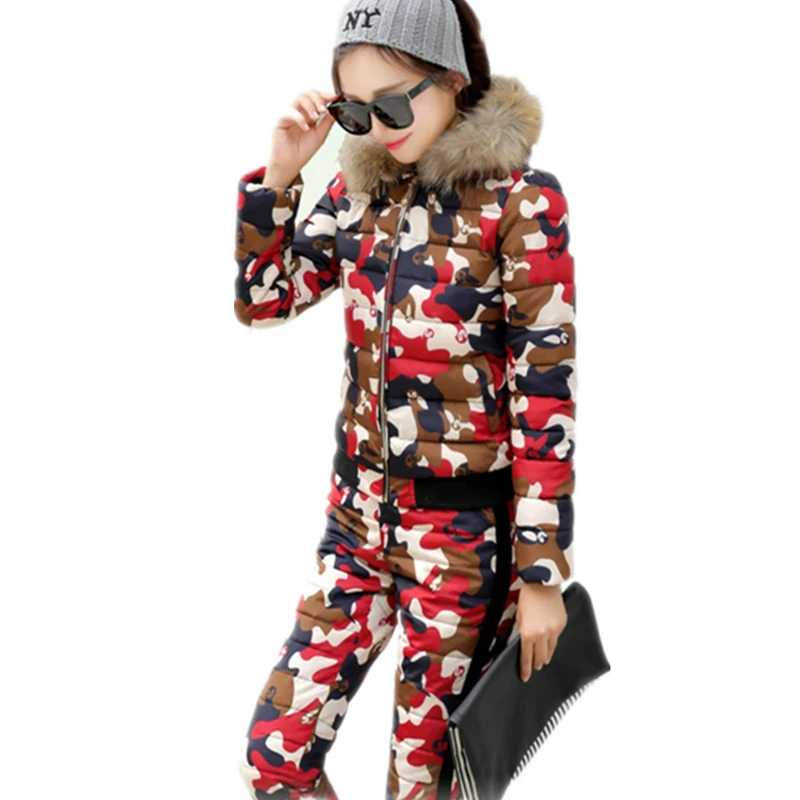Новинка 2020 зимний женский костюм с курткой на молнии осенне-зимний теплый