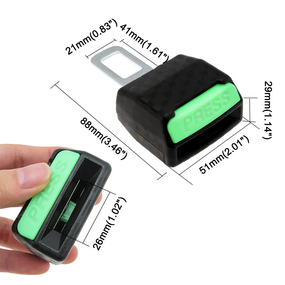 2 шт. заглушка ремня безопасности с отверстием под ремень адаптеры на ремни