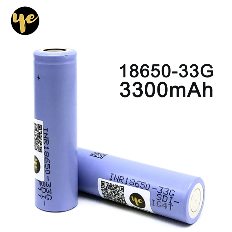 3 7 V батарея 18650 33G 3300mAh 10A разрядка литиевая аккумуляторная применяется к фонарику