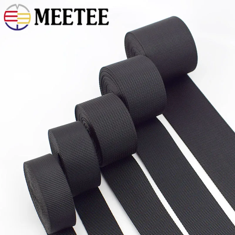 Meetee 5 метров толщина 1 мм черный цвет ремень лента собачий ошейник рюкзак сделай