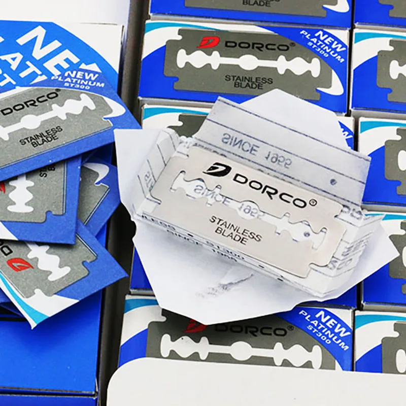 100 шт. сменные лезвия для бритвы Нержавеющая сталь Парикмахерские ножницы бритья