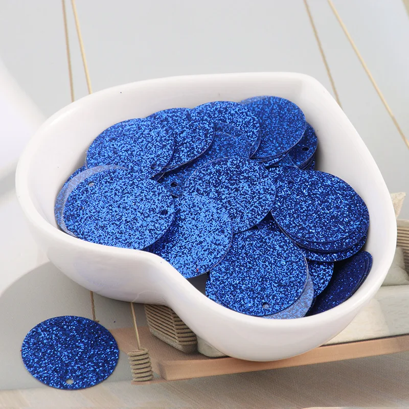 

90Pcs/Lot Size 20mm Glitter Sequin Flat Round PVC Loose Sequins Paillettes DIY Sew Wedding Craft Garments Sewing Lentejuelas