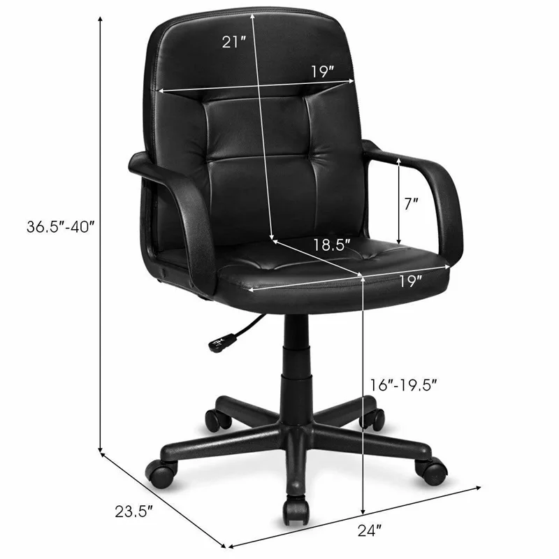Эргономичный средний-назад Исполнительный Вертлюг офисный стул с регулируемой