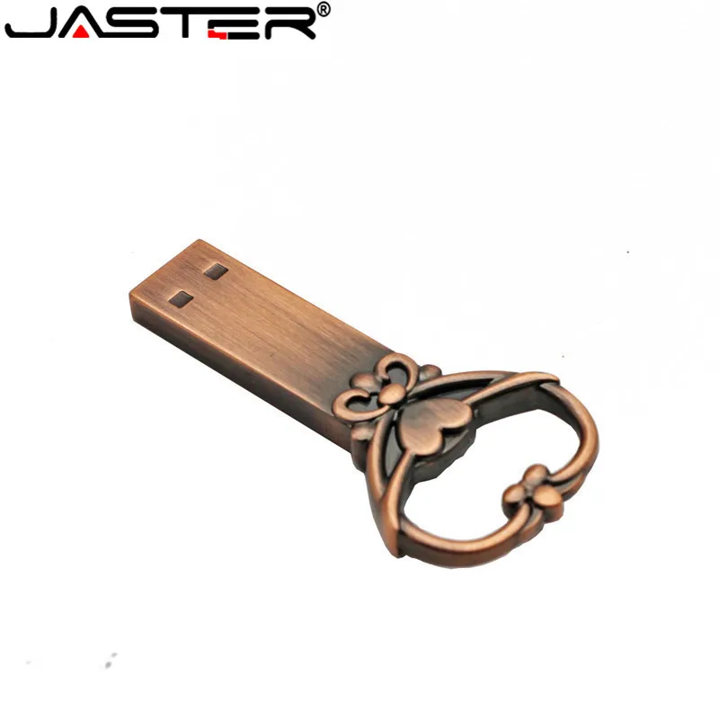 USB флеш накопитель JASTER в виде сердца из чистой меди 4/8/16/32/64 ГБ|USB флэш-накопители| |