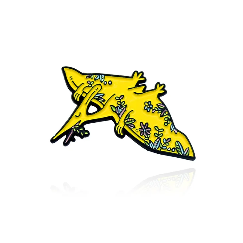 

1PCS Flower pterodactyl brooch Flower Triceratops Brooch Flower Stegosaurus Brooch Dinosaur brooch covered in flowers