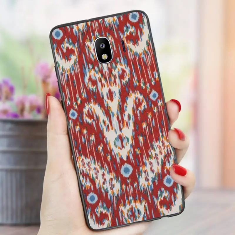 

Vintage Indian Floral Henna Mandala Yoga Ethnic Phone Case For Samsung A31 A40 A50S A51 A70 A71 A80 Black Soft nax fundas cover