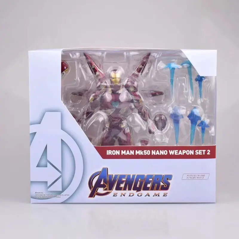 SHF Железный человек MK50 нано набор оружия 2 фигурка из чудный Фильм Мстители 4 эндигра игрушки куклы подарок на Рождество