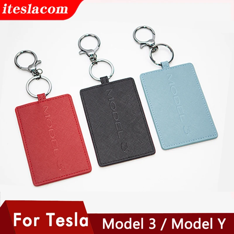 

Чехол для ключей Tesla, из искусственной кожи, с крючком