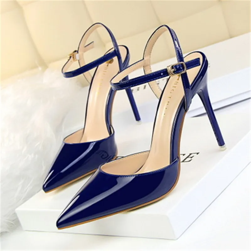 

Female High Heel Shoes Summer 2020 Women Sandalias Shoes Woman Pointed Toe Sandals Ladie High Heels Sexy Stiletto Eu 34-40 Black