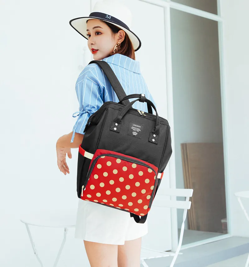 Многофункциональный вместительный рюкзак для подгузников Модный ранец мам