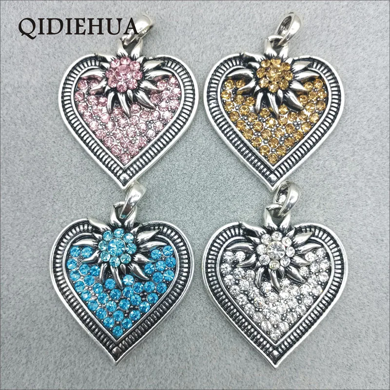 Тибетское посеребрённое ожерелье стразы 9 цветов | Украшения и аксессуары