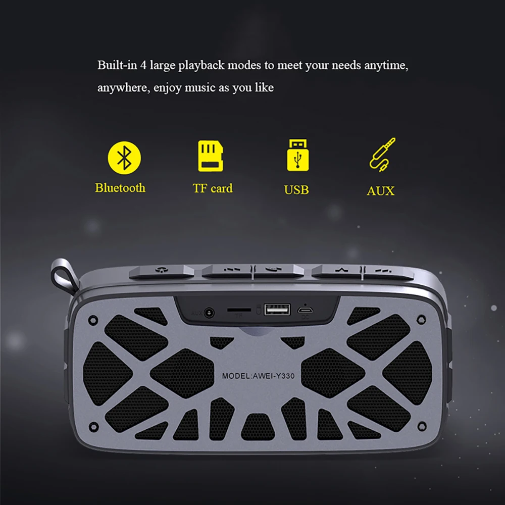 Awei Y330 2-канальная стерео Bluetooth-колонка глубокие басы TWS-саундбар Беспроводная