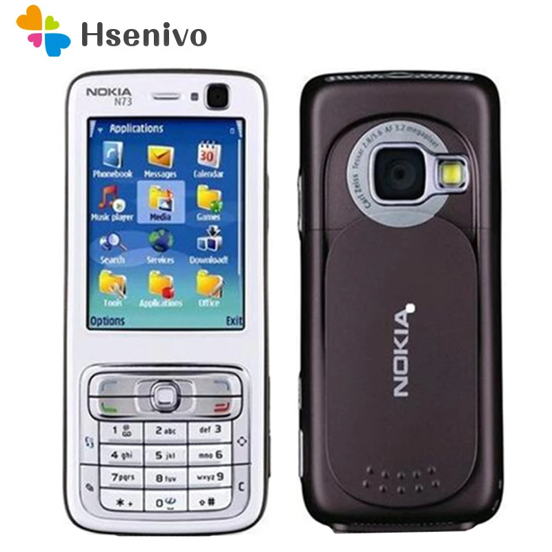 Nokia N73 Восстановленный Оригинальный телефон 3G GSM Bluetooth 3 15 МП разблокированный