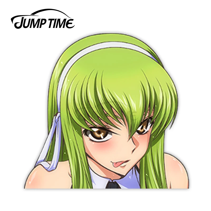 Временной код Geass C.C. 16 Сексуальные виниловые наклейки с большой головой аниме