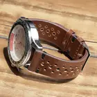 Ремешок кожаный для наручных часов Onthelevel, быстросъемный прочный кофейныйкоричневый сменный Браслет для часов, 18 мм 20 мм 22 мм 24 мм