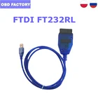 Диагностический Интерфейс Vag Com KKL 409,1, сканер кодов VAG 409 KKL OBD2, 10 шт.лот