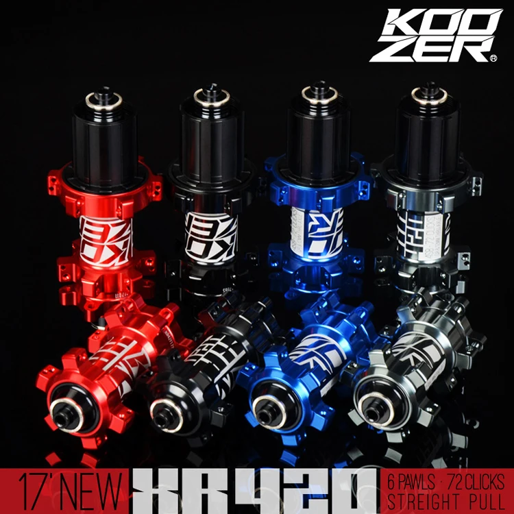 Велосипедная ступица KOOZER XR420 MTB велосипедная 7075 с ЧПУ Ступица 24 отверстиями для