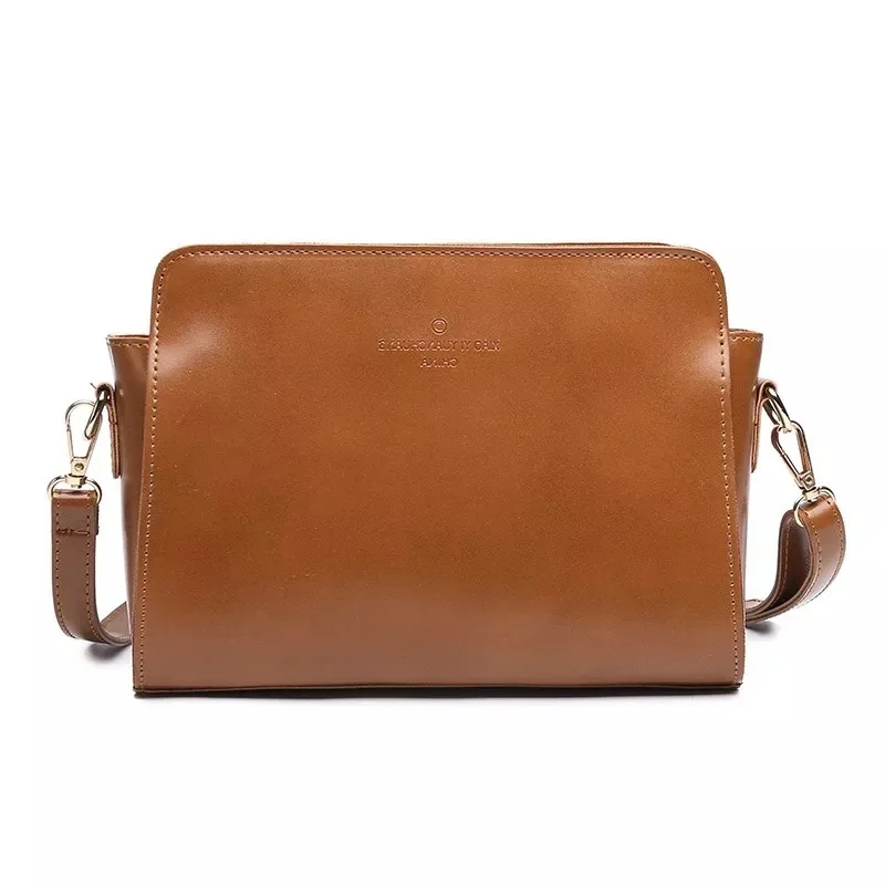 Женские винтажные простые сумки с клапаном для женщин женские через плечо