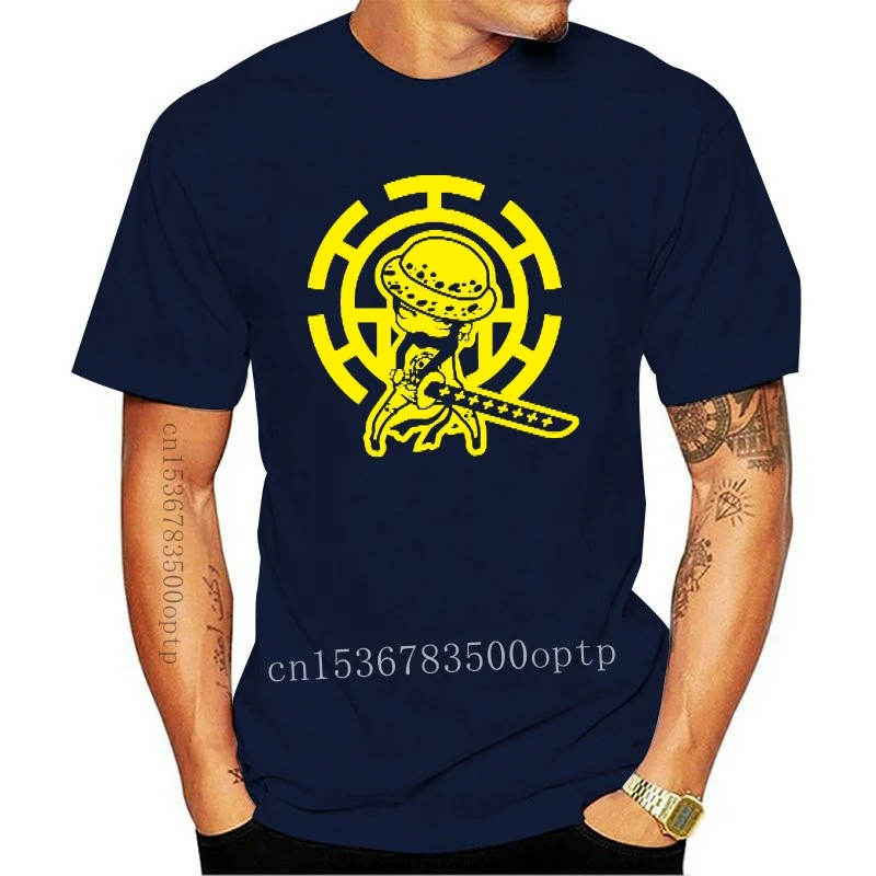 

New Trafalgar Law t shirt One Piece T Shirt For Men Harajuku Homme Tee Shirt Japan anime Tees Nice Summer Short-sleeved