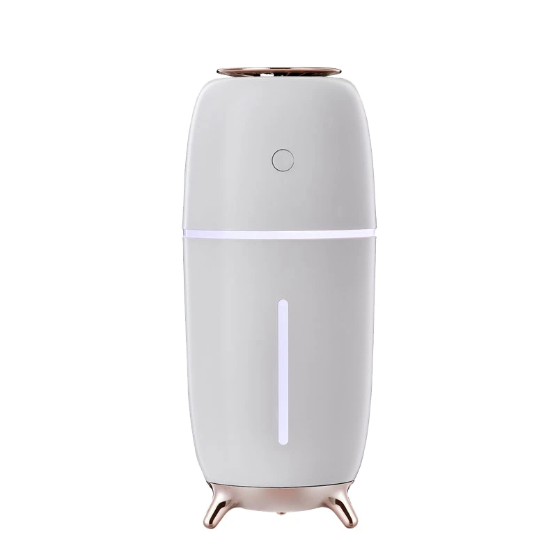 

NEW-Portable Humidifier 250Ml Electroplating Silent Humidifier Colorful Atmosphere Light Suitable for Home, Office,Car