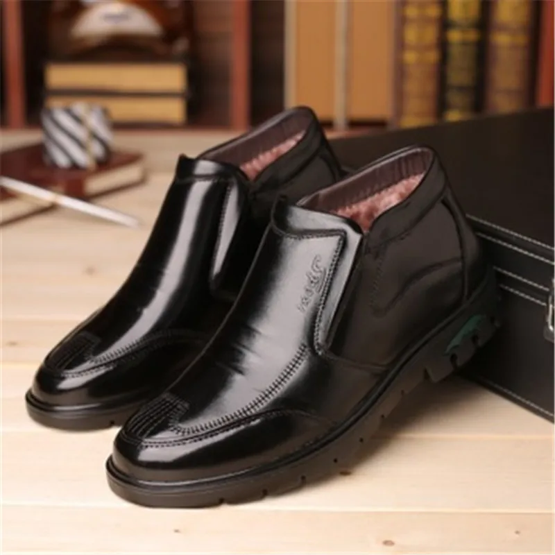 Классические мужские черные ботильоны в стиле ретро удобные деловые