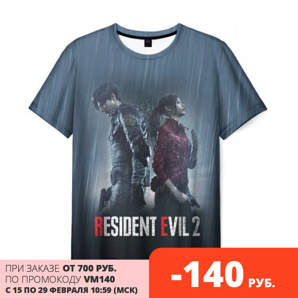 Мужская футболка 3D Resident Evil 2 Remake|Мужские футболки| |