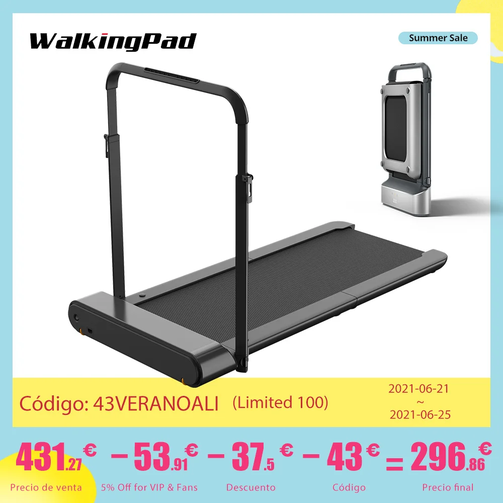 

WalkingPad R1 Foldable Treadmil Folding Electric Treadmill 10Km/H APP Control Cinta De Correr With Handrail Treadmill for Home