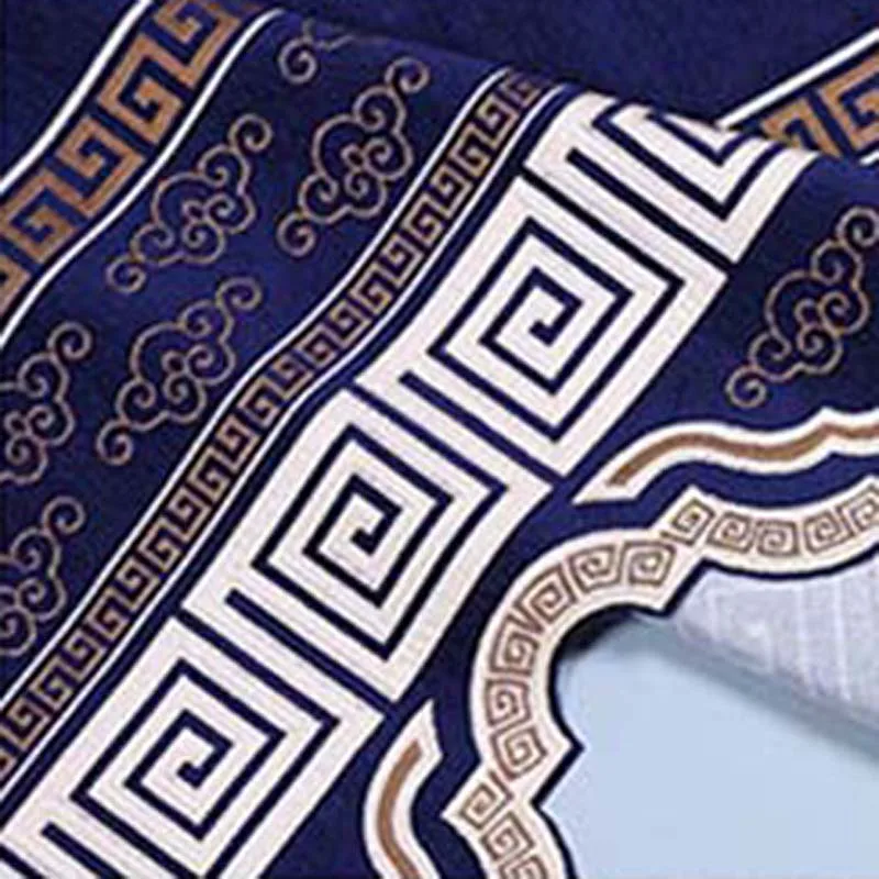 Бежевый/синий Римский скандинавский балдахин занавеска ткань синель жаккард