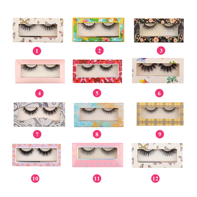 

Wholesale Magnetic Eyelashes 3D Faux Mink Strip Eyelash With Your Own Brand