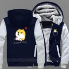 Толстовка Doge мужская с капюшоном, толстая зимняя кофта на молнии, с рисунком аниме, Сиба-ину, толстовка, европейские размеры