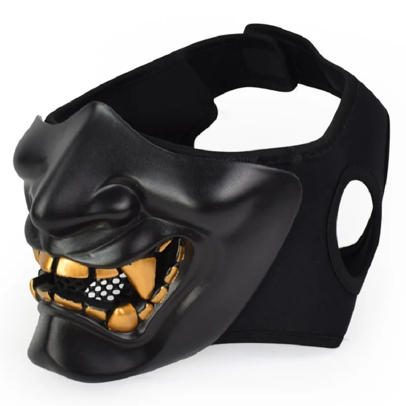 

Halloween Mask Ball Party Laughing Prajna Mask Devil Terror Grimace Male and Female Adult Half Face Tactical Mask