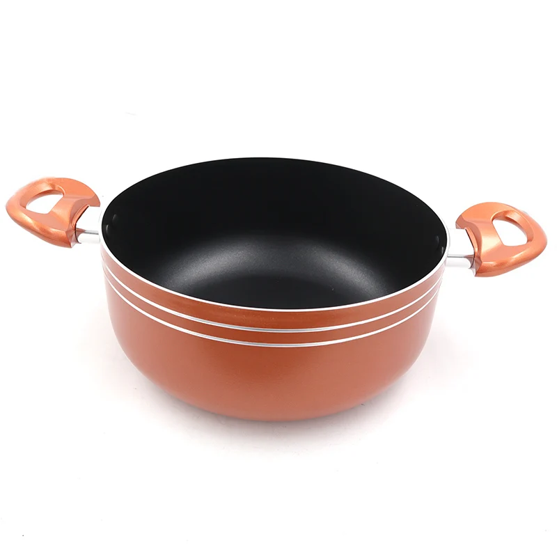 Copper Master Star New 4L Copper Soup Pot Frying Pan Non-stick Coating Pot Gas Cooker Factory outlet - Цвет: Copper