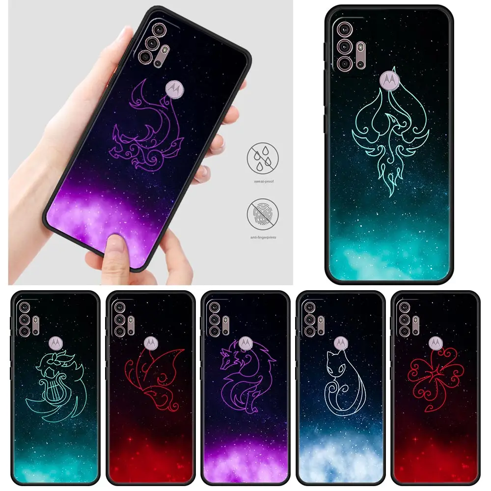 

Genshin Impact Cases For Motorola One Fusion G30 G9 Play G8 Power Lite E6s G Stylus Edge 20 Pro Black TPU Phone Shell