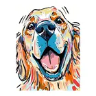 Мультфильм красочный Лабрадор ретривер Алмазная картина круглая полная дрель Сделай Сам мозаика вышивка 5D Вышивка крестом собака животные изображения