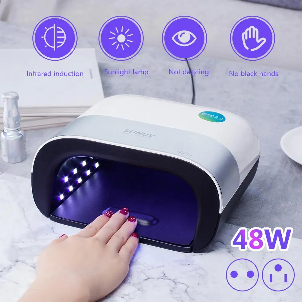 SUNUV SUN3 Сушилка для ногтей 48 Вт 36 светодиодный s УФ светильник с умным запоминающим