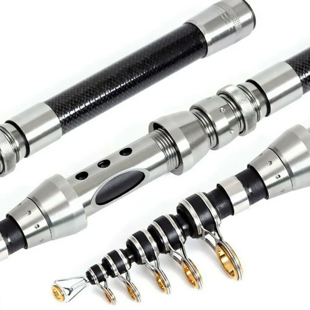 Мини-удочка из углеродного волокна телескопическая удочка 1 5-2 4 м морская для