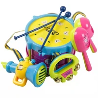 5pcs early learning educational toy children drum trumpet toy music percussion instrument band kit baby kids children gift