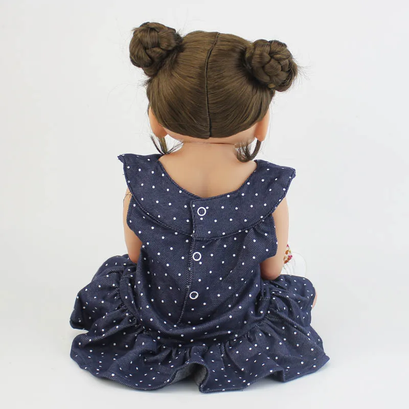 

55cm Full Silicone Vinyl Body Reborn Girl Lifelike Baby Doll Newborn Princess Toddler Toy Bonecas Waterproof Birthday Gift