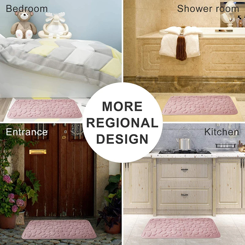 Толстый коврик для ванной водовпитывающий туалета из пены с эффектом памяти