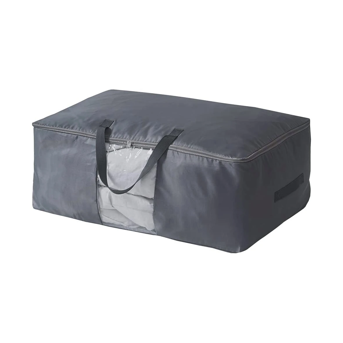 

Foldable Organizer Storage Bag 95L Portable Large Capacity Reinforced Handle Oxford Fabric for Comforters Blankets Duvet Clothes