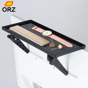 Регулируемый ТВ экран Верхняя полка ТВ компьютер LCD дисплей стеллаж для хранения компьютера Настольный кронштейн Подставка для монитора крепление для домашнего хранения