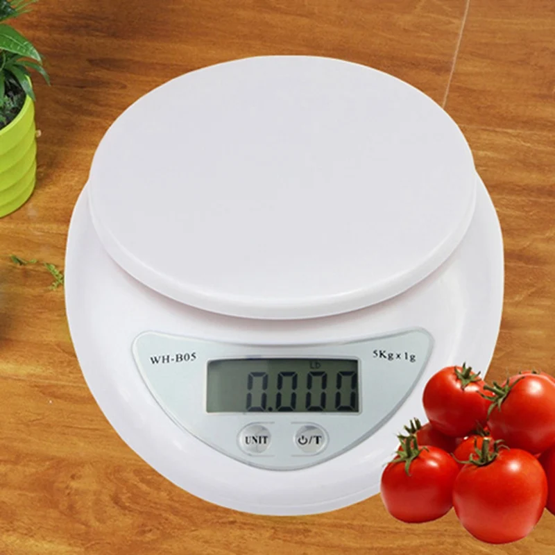 

Electronic Digital Kitchen Food Scale 5kg/1g Digital Scale Kitchen Food Health Diet Measuring Postal Scale Weight Balance Scales