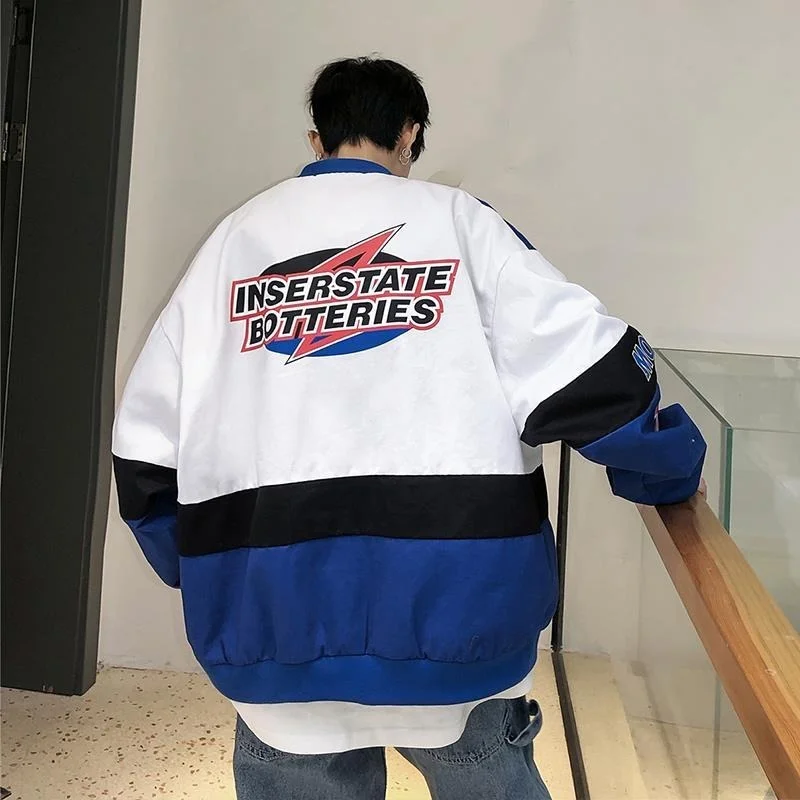 

Куртка женская оверсайз в стиле хип-хоп, свободная уличная одежда в Корейском стиле, Студенческая бейсбольная форма, топ для пар, 2021