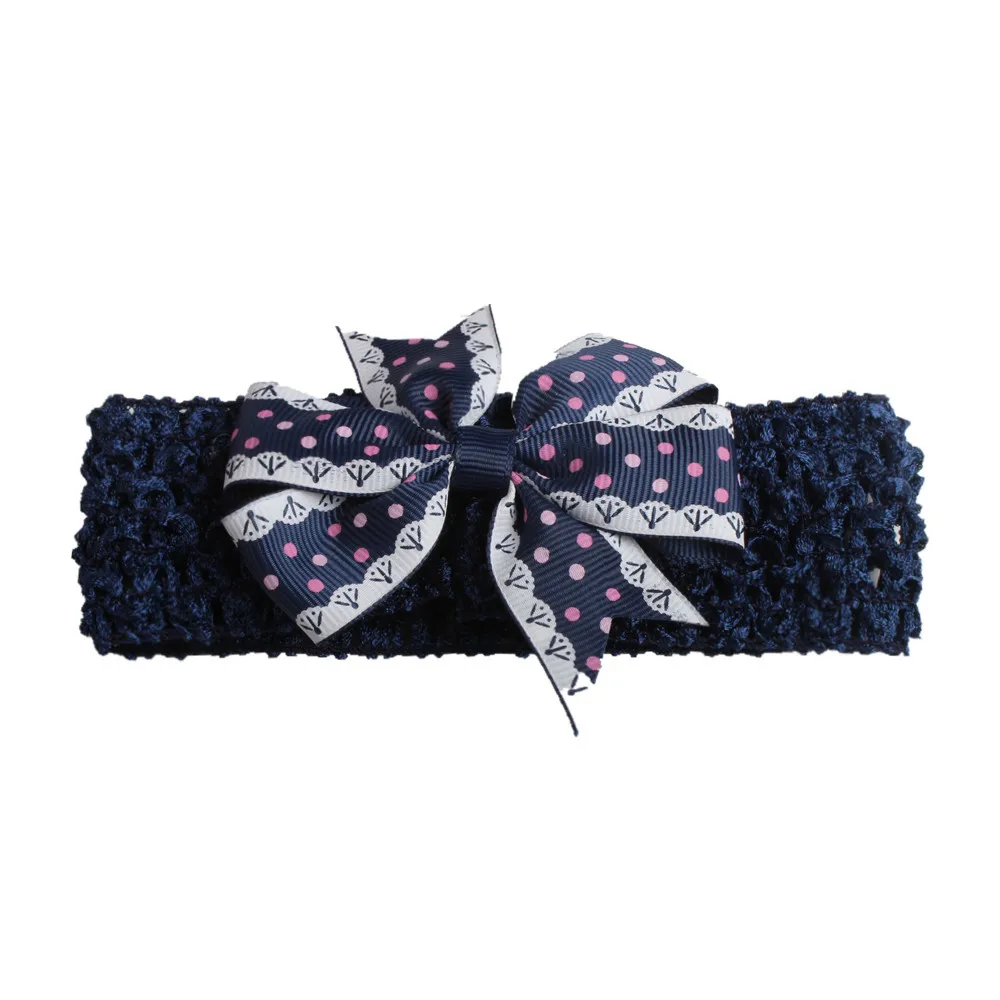 Милые ободки для девочек в горошек хаарбан Бабочка Фотография реквизит лента